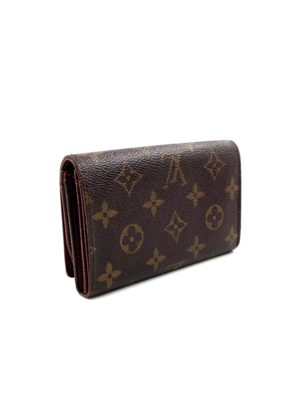 Louis Vuitton Porte-Monnaie Viet Tresor Monogram Leather Brown Bifold Wallet